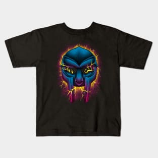 Mf doom retrowave mask Kids T-Shirt